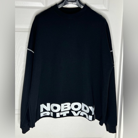 Sonder Other - Sonder Brent Faiyaz Streetwear “Nobody But You” Black Sweatshirt Sz M
